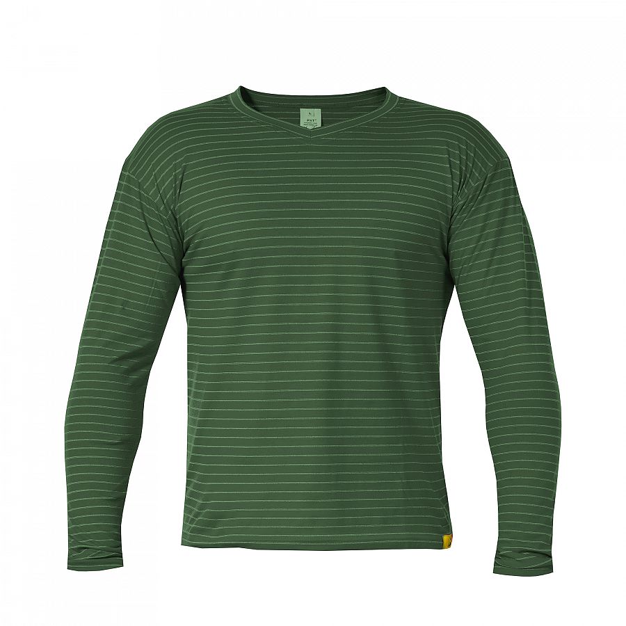 Tričko PXT Antistatic wear zelené dlouhý rukáv "V" 160 g/m2, vel. XXXL - Obrázek Tričko PXT Antistatic wear zelené dlouhý rukáv "V" 160 g/m2, vel. XXXL - Obrázek